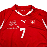 2010/12 Switzerland Home Football Shirt (2XL) Puma 7 Barnetta (Signed) - Football Finery - FF304238