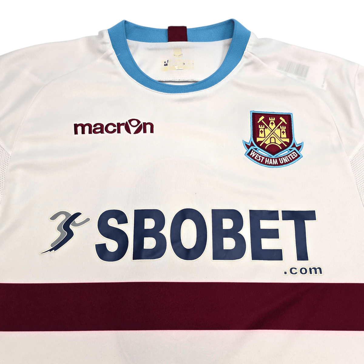 2010/12 West Ham United Away Football Shirt (XL) Macron 8 Parker - Football Finery - FF303006