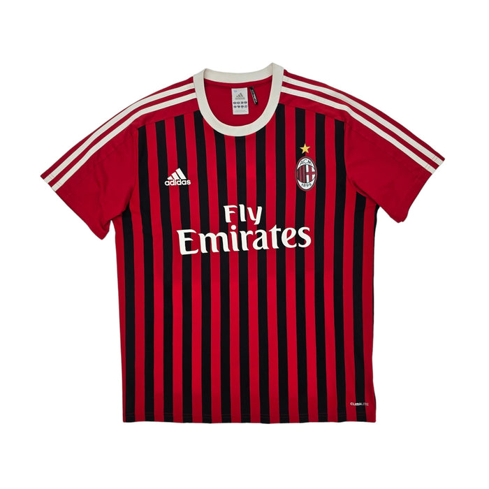 2011/12 AC Milan Home Football Shirt (L) Adidas #11 Ibrahimovic - Football Finery - FF203890