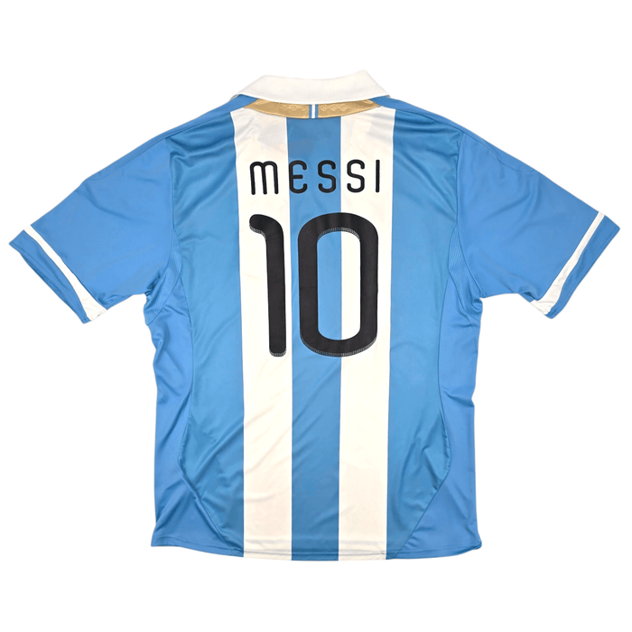 2011/12 Argentina Home Football Shirt (2XL) Adidas #10 Messi - Football Finery - FF300013