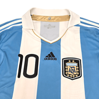 2011/12 Argentina Home Football Shirt (2XL) Adidas #10 Messi - Football Finery - FF300013