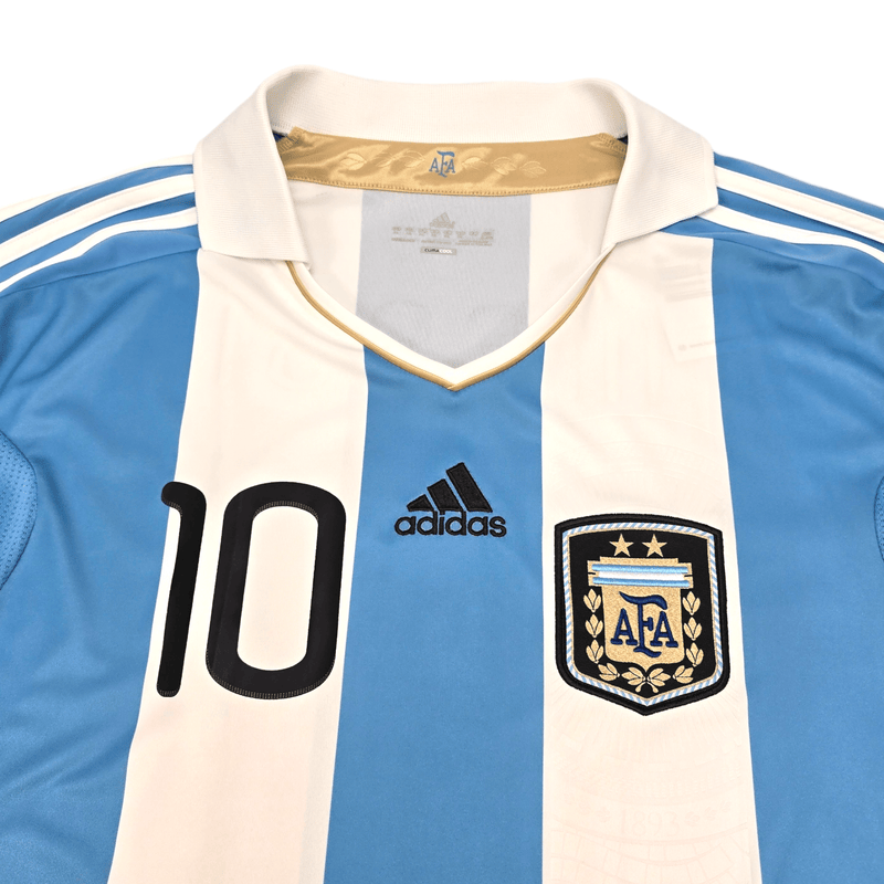2011/12 Argentina Home Football Shirt (2XL) Adidas #10 Messi - Football Finery - FF300013
