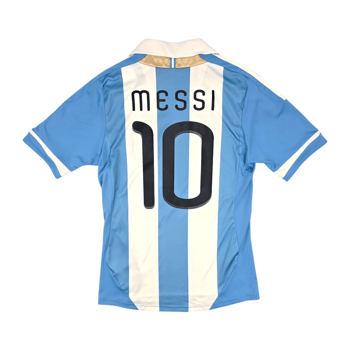 2011/12 Argentina Home Football Shirt (M) Adidas #10 Messi - Football Finery - FF204552