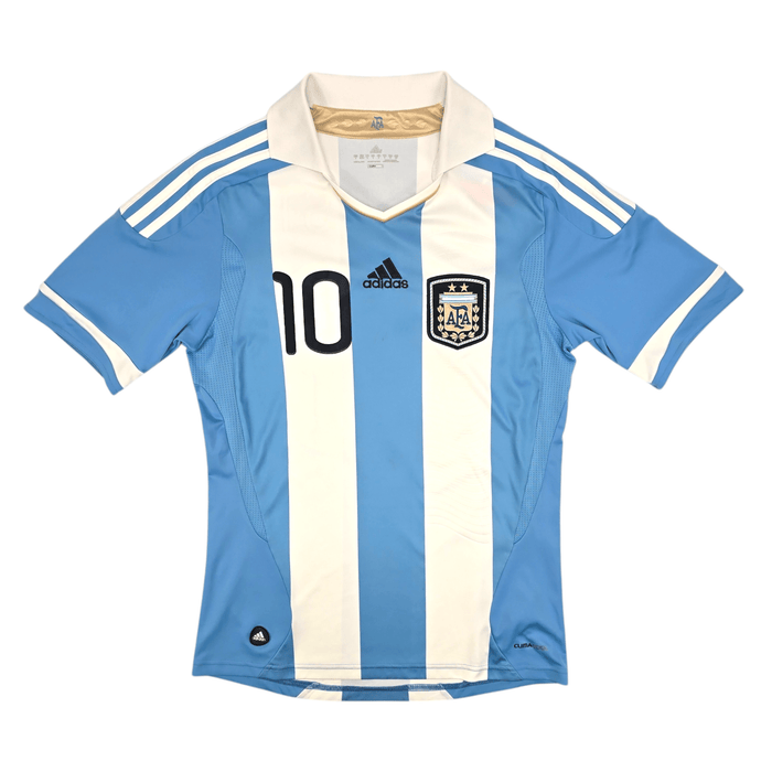 2011/12 Argentina Home Football Shirt (M) Adidas #10 Messi - Football Finery - FF204552