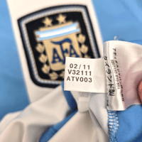 2011/12 Argentina Home Football Shirt (M) Adidas #10 Messi - Football Finery - FF204552