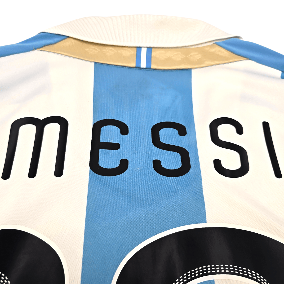 2011/12 Argentina Home Football Shirt (M) Adidas 10 Messi - Football Finery - FF302492
