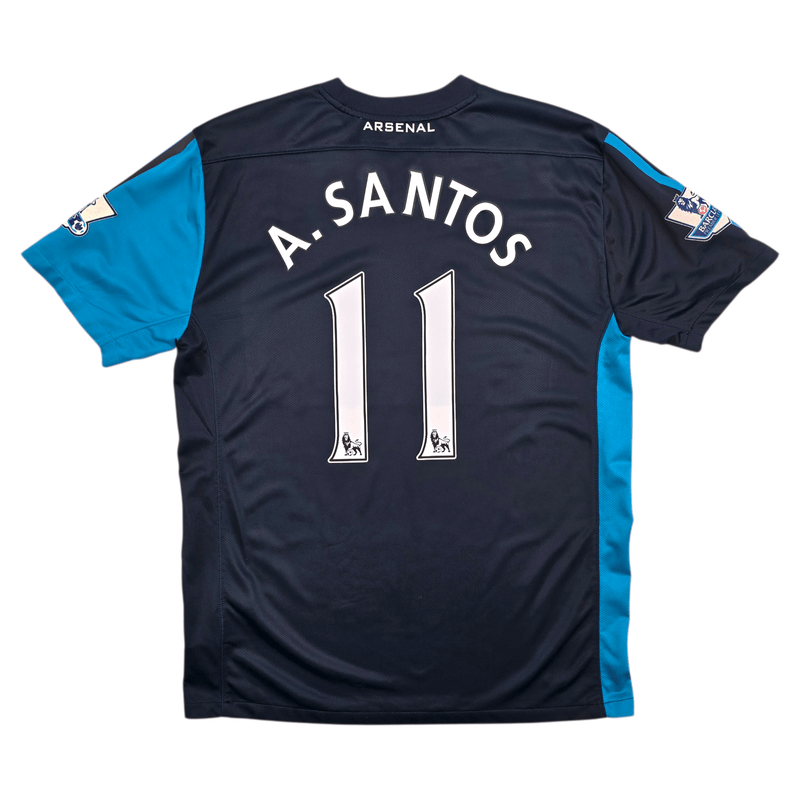 2011/12 Arsenal Away Football Shirt (L) Nike 11 A. Santos - Football Finery - FF304632