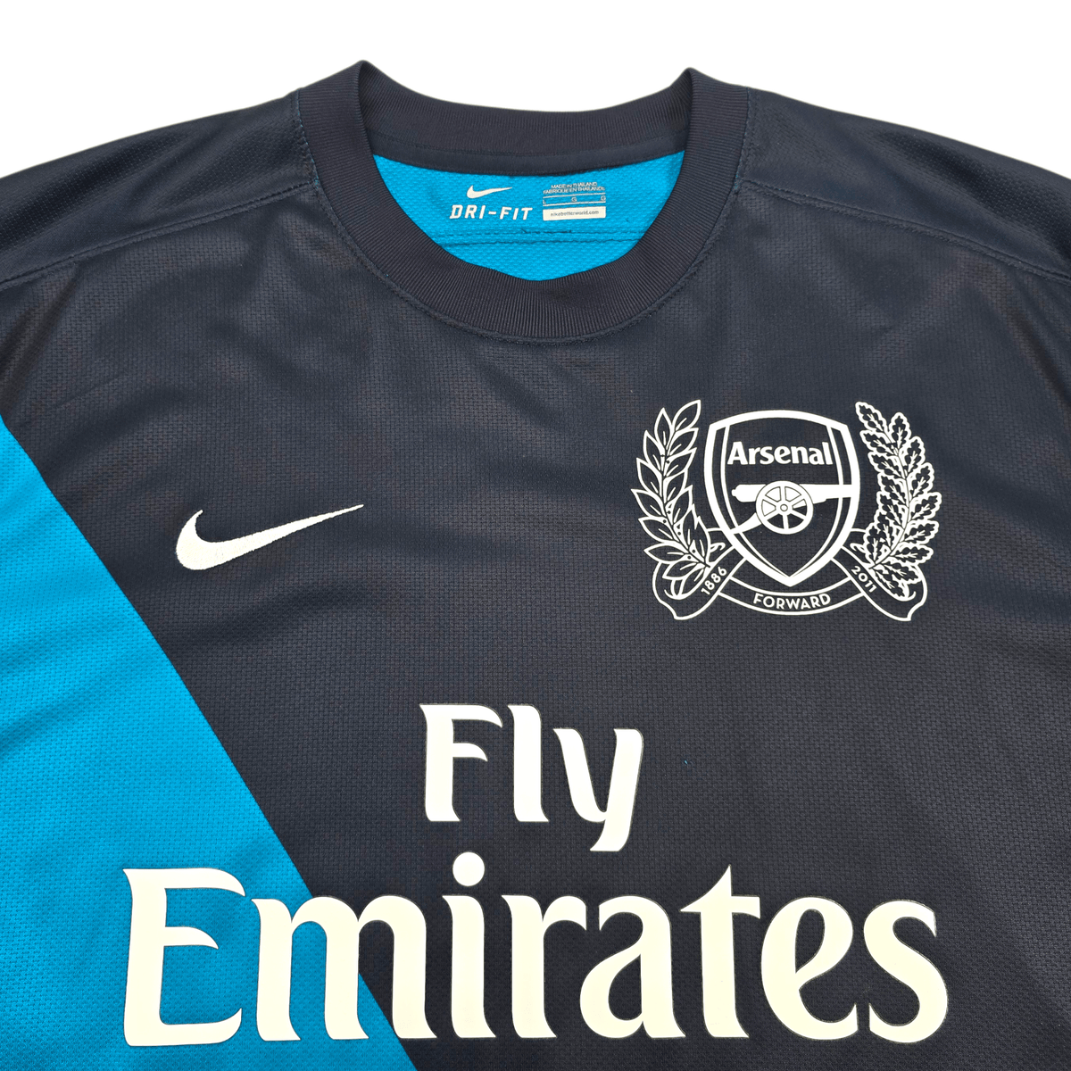 2011/12 Arsenal Away Football Shirt (L) Nike 11 A. Santos - Football Finery - FF304632