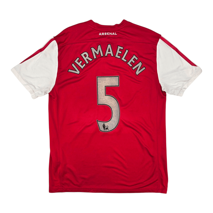 2011/12 Arsenal Home Football Shirt (L) Nike 5 Vermaelen - Football Finery - FF302432