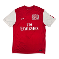 2011/12 Arsenal Home Football Shirt (L) Nike 5 Vermaelen - Football Finery - FF302432