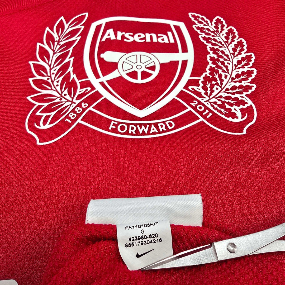 2011/12 Arsenal Home Football Shirt (M) Nike 8 Arteta - Football Finery - FF302731