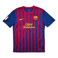 2011/12 Barcelona Home Football Shirt (M) Nike 8 A.Iniesta - Football Finery - FF303483