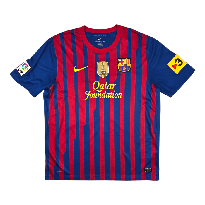 2011/12 Barcelona Home Football Shirt (XL) Nike #10 Messi - Football Finery - FF204514