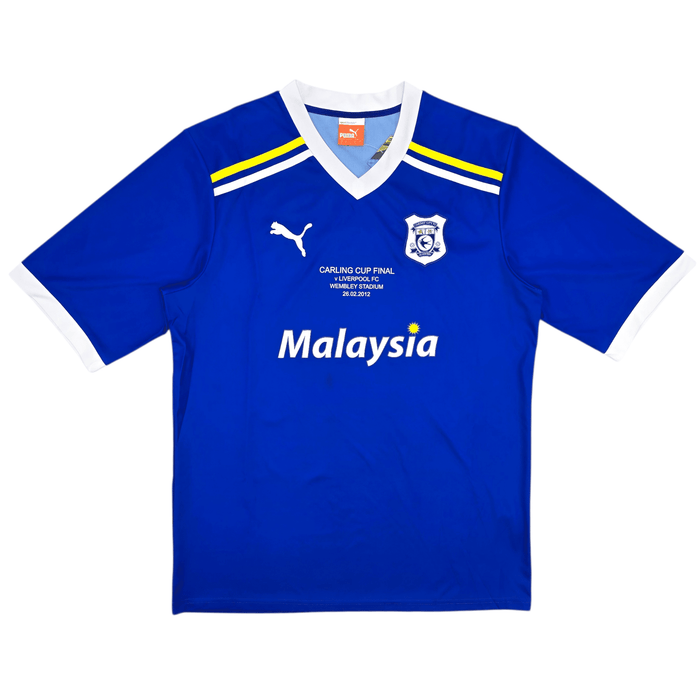 2011/12 Cardiff City Home Football Shirt (L) Puma (Carling Cup Final) - Football Finery - FF303390
