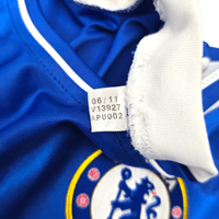 2011/12 Chelsea Home Football Shirt (M) Adidas 11 Drogba - Football Finery - FF302894