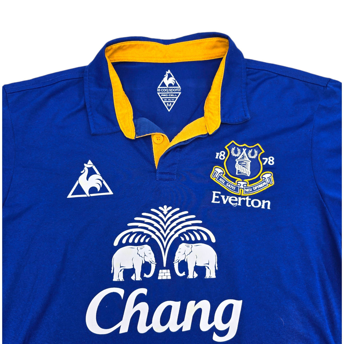 2011/12 Everton Home Football Shirt (M) Le Coq Sportif #8 Saha - Football Finery - FF204453