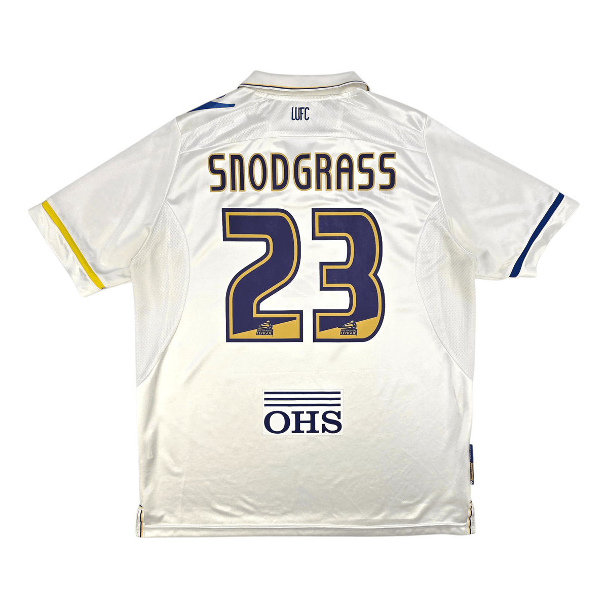 2011/12 Leeds United Home Football Shirt (L) Macron 23 Snodgrass - Football Finery - FF303197