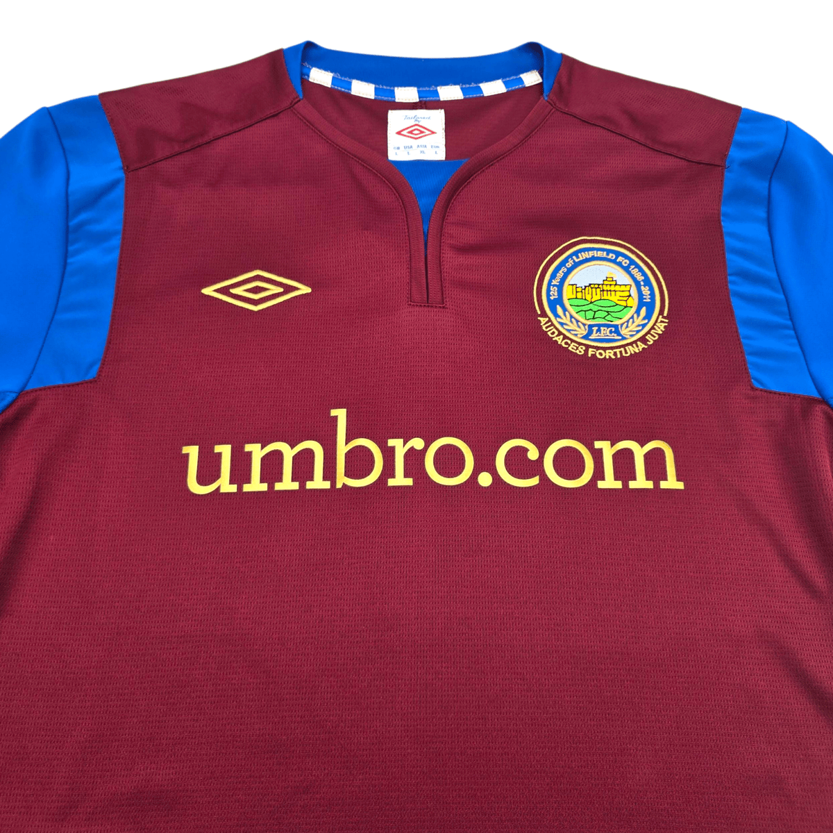 2011/12 Linfield Away Football Shirt (L) Umbro - Football Finery - FF302279