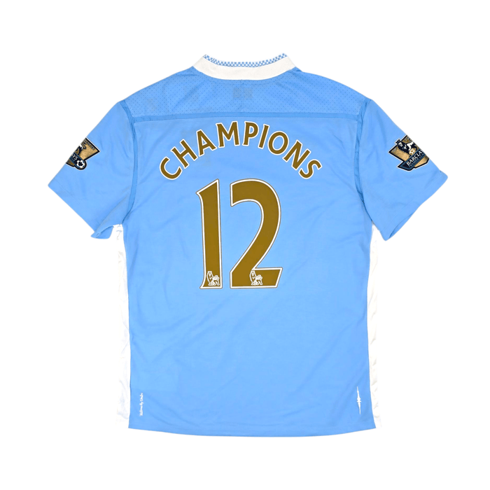 2011/12 Manchester City Home Football Shirt (XL) Umbro #12 Champions (BNWTs) - Football Finery - FF300182