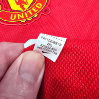 2011/12 Manchester United Home Football Shirt (2XL) Nike 13 J.S.Park - Football Finery - FF303430