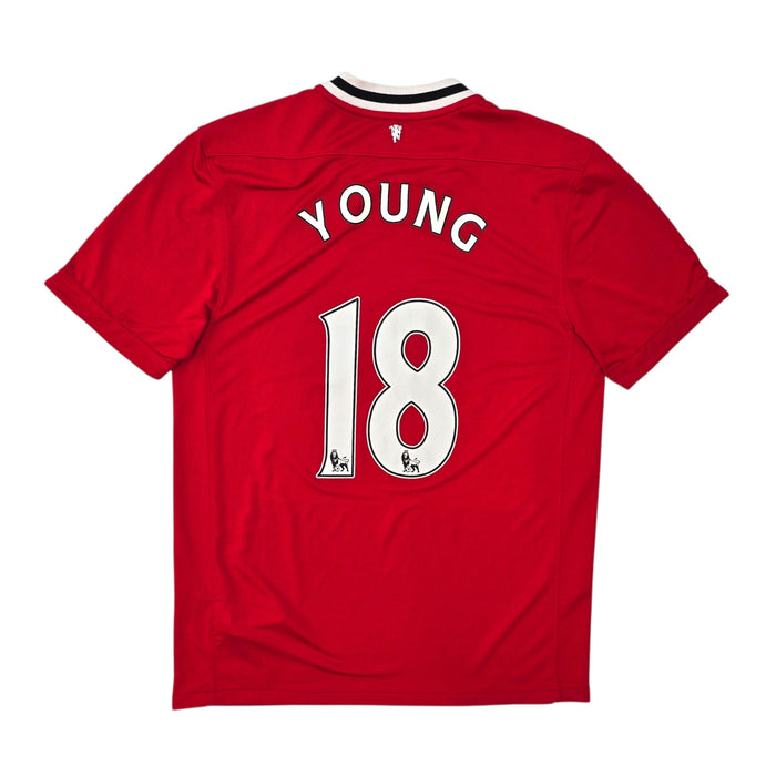 2011/12 Manchester United Home Football Shirt (L) Nike 18 Young - Football Finery - FF304682
