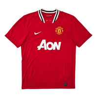 2011/12 Manchester United Home Football Shirt (L) Nike 18 Young - Football Finery - FF304682