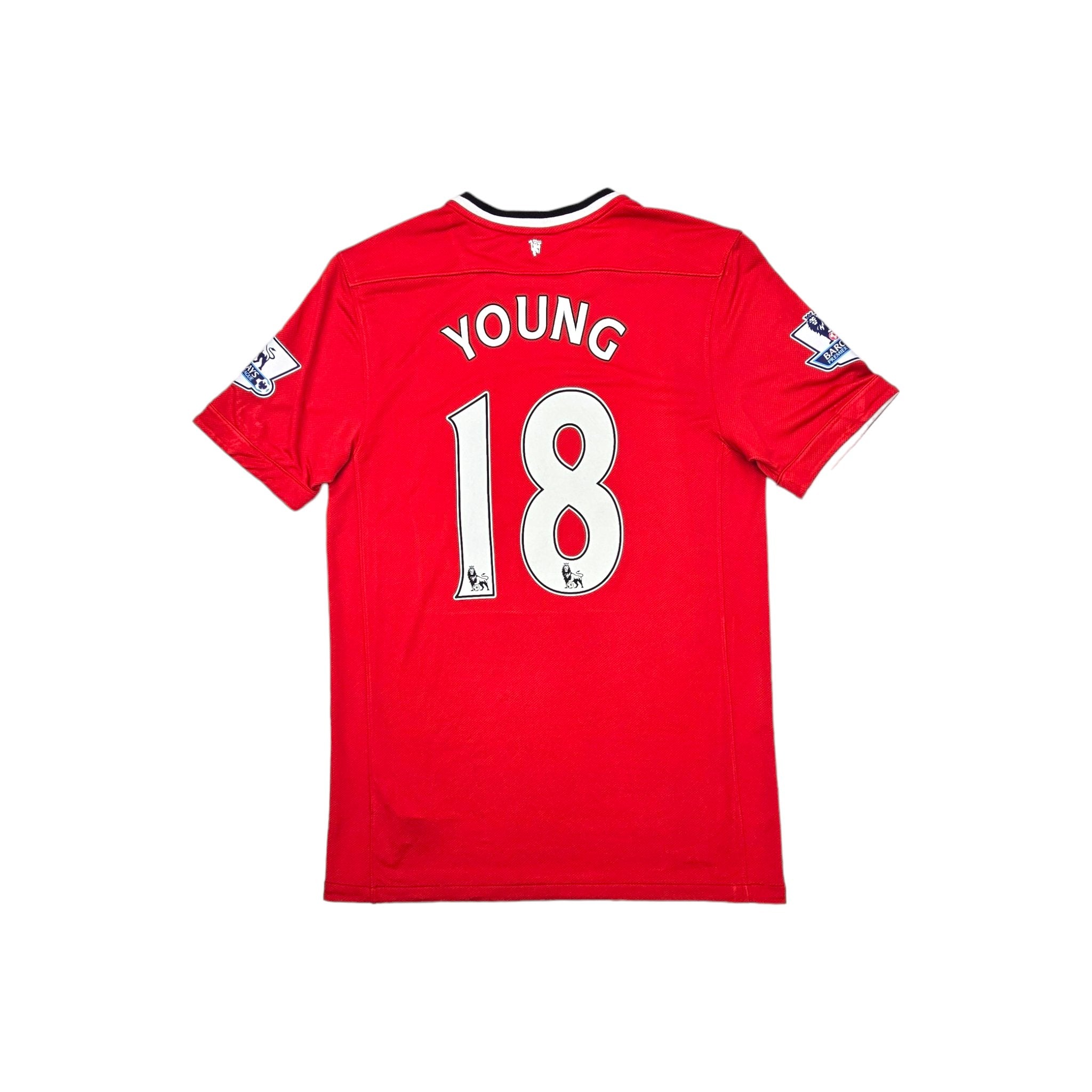 2011/12 Manchester United Home Football Shirt (M) Nike # 18 Young 