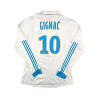 2011/12 Olympique Marseille Home Football Shirt (L) Adidas 10 Gignac - Football Finery - FF303067