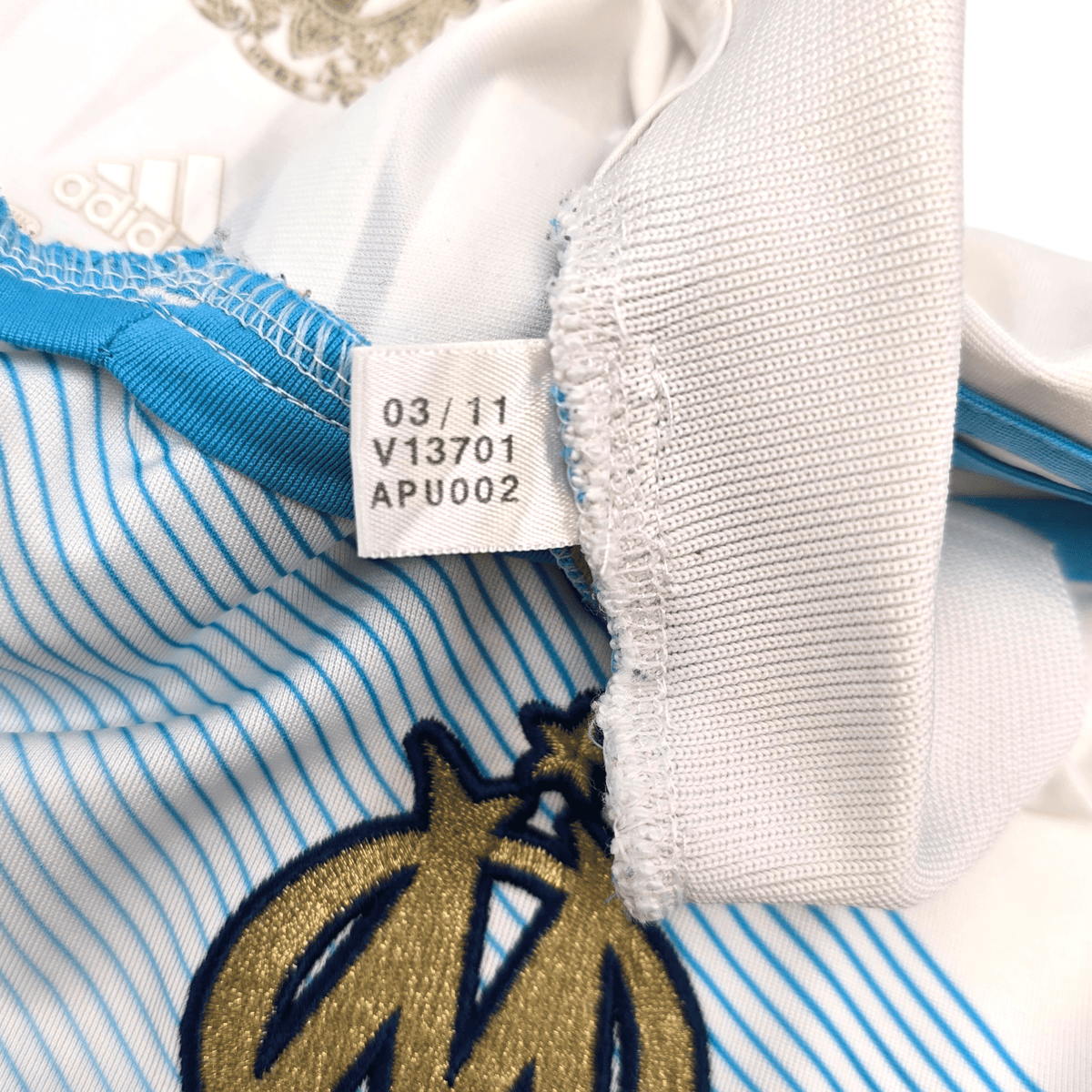 2011/12 Olympique Marseille Home Football Shirt (L) Adidas 10 Gignac - Football Finery - FF303067