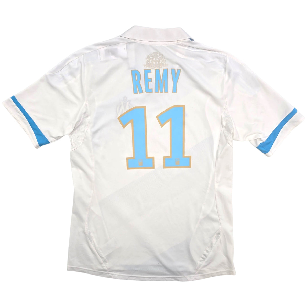 2011/12 Olympique Marseille Home Football Shirt (L) Adidas 11 Remy - Football Finery - FF306685