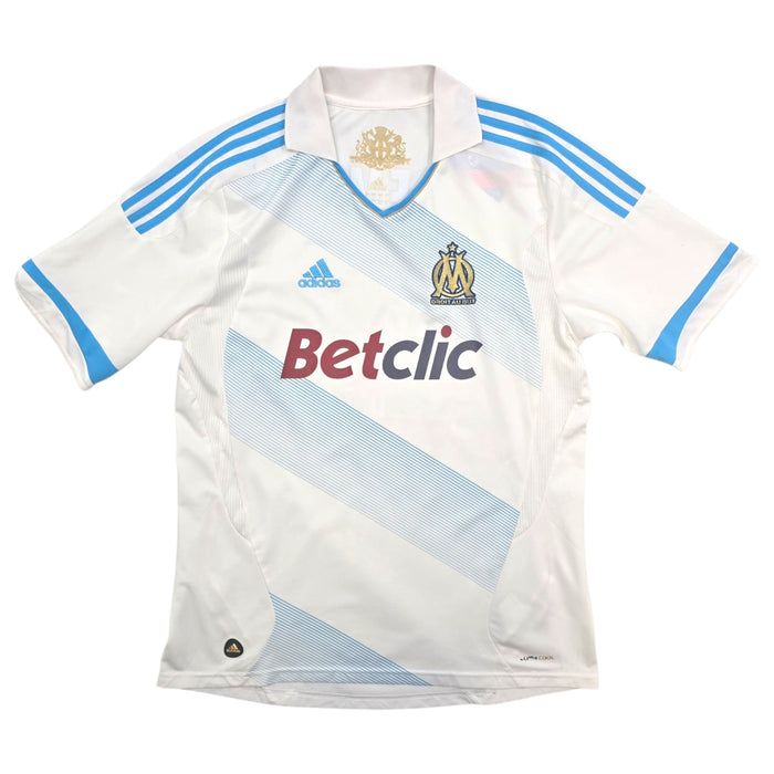 2011/12 Olympique Marseille Home Football Shirt (L) Adidas 11 Remy - Football Finery - FF306685