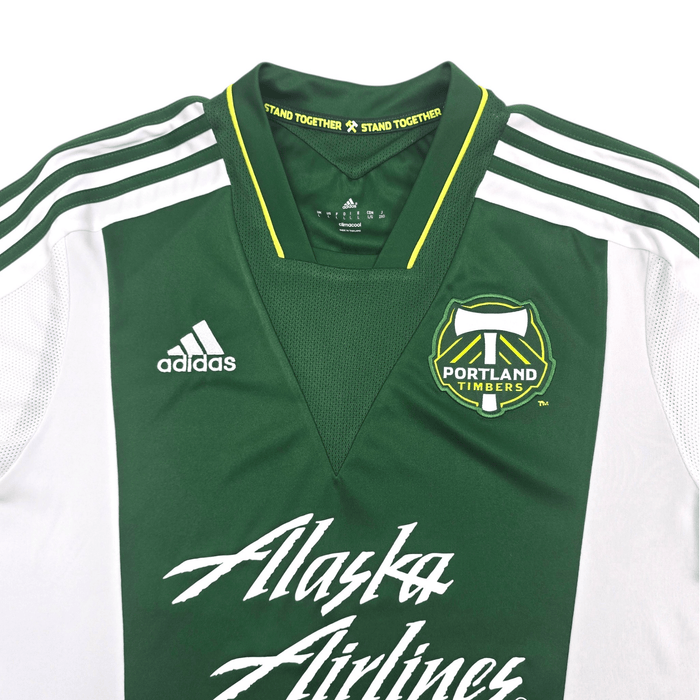 2011/12 Portland Timbers Home Football Shirt (L) Adidas - Football Finery - FF305173