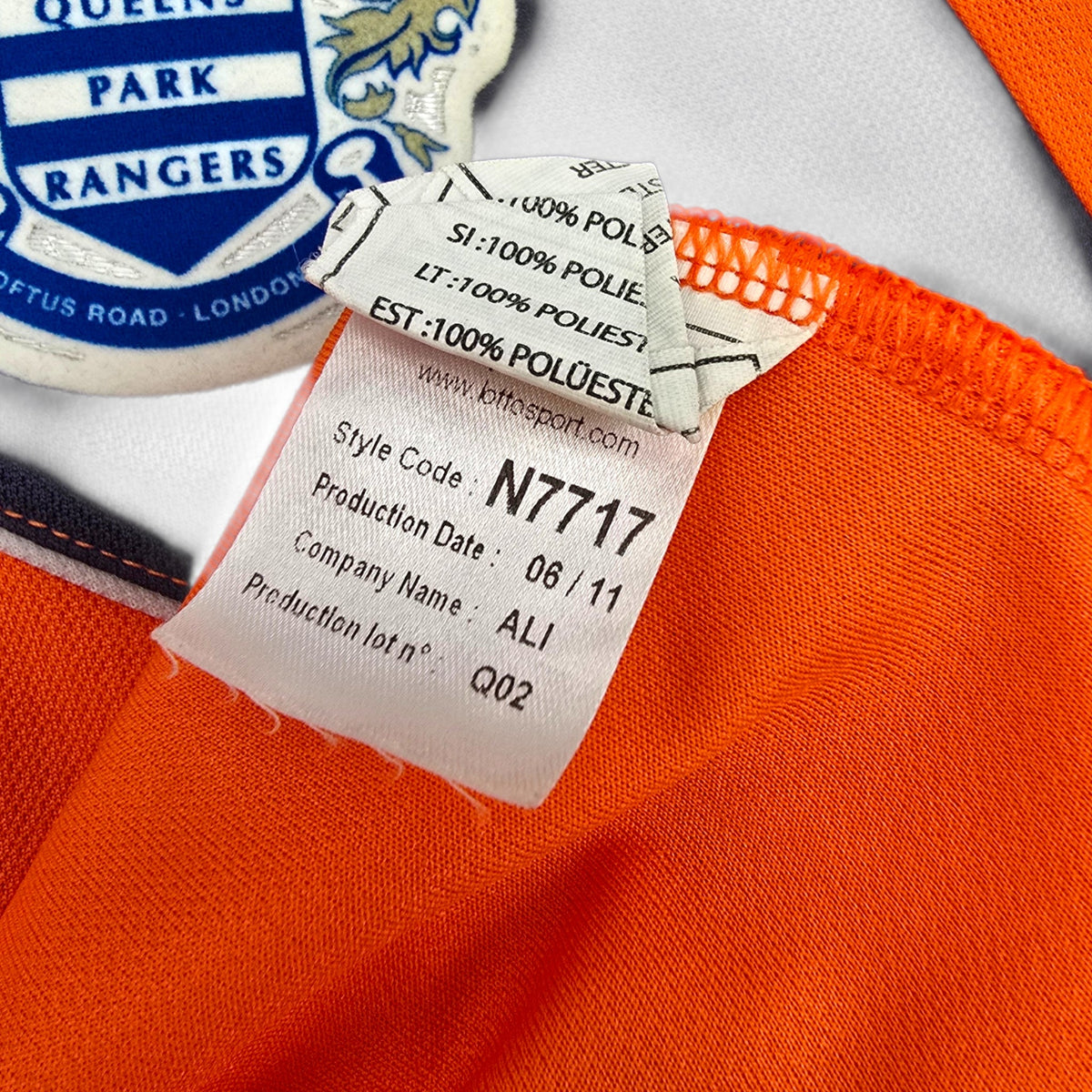 2011/12 Queens Park Rangers Away Football Shirt (L) Lotto 7 Taarabt - Football Finery - FF306461