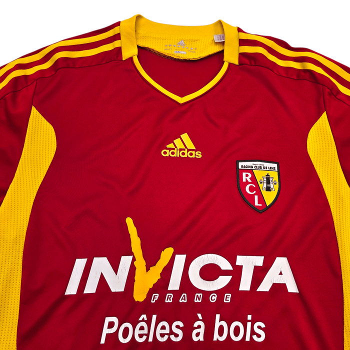 2011/12 RC Lens Home Football Shirt (L) Adidas (Player Issue) - Football Finery - FF304062