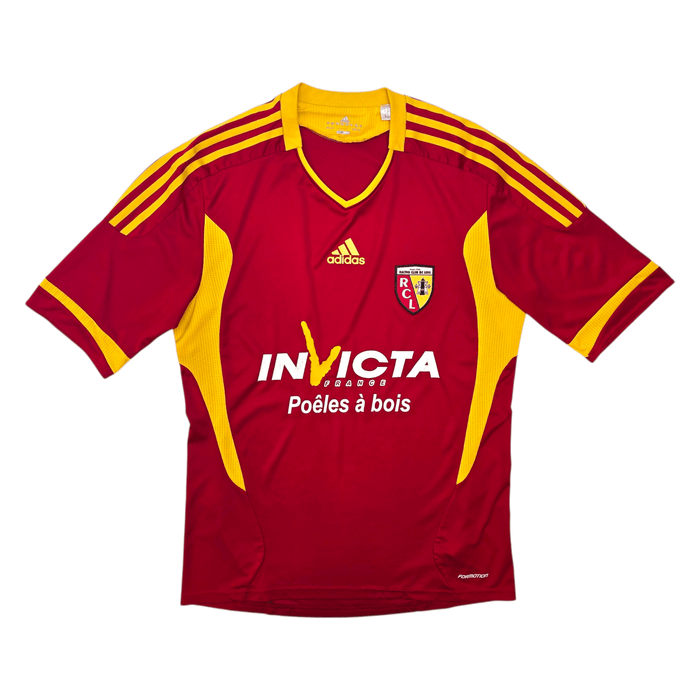 2011/12 RC Lens Home Football Shirt (L) Adidas (Player Issue) - Football Finery - FF304062