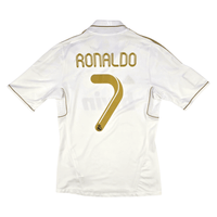 2011/12 Real Madrid Home Football Shirt (S) Adidas 7 Ronaldo - Football Finery - FF302461