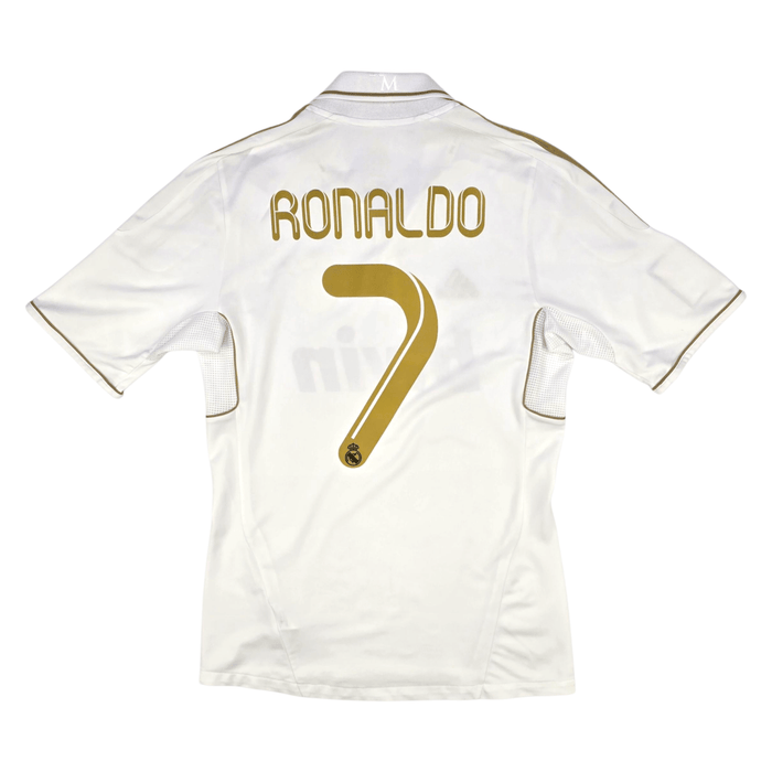 2011/12 Real Madrid Home Football Shirt (S) Adidas 7 Ronaldo - Football Finery - FF302461