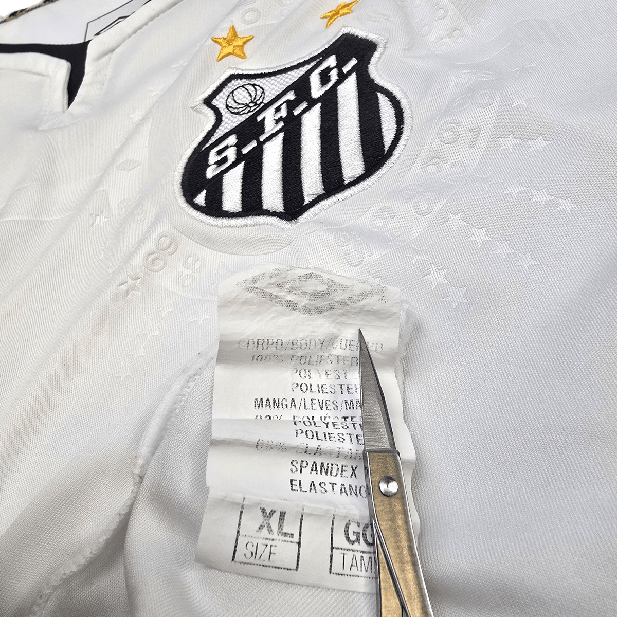 2011/12 Santos Home Football Shirt (XL) Umbro 11 Neymar Jr - Football Finery - FF302031