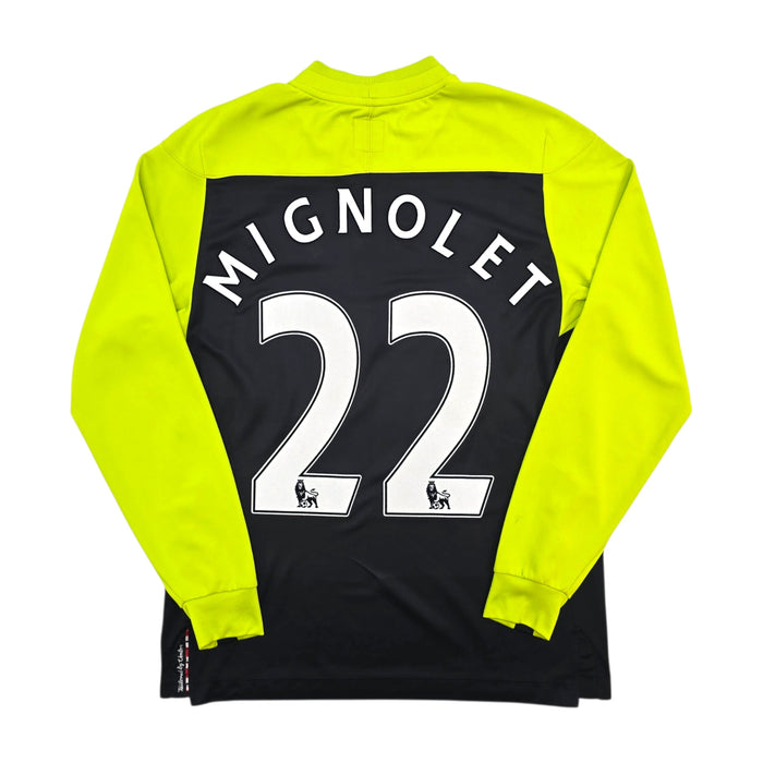 2011/12 Sunderland Goal Keeper Football Shirt (M) Umbro 22 Mignolet - Football Finery - FF304863