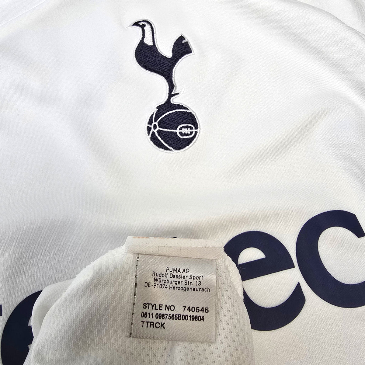 2011/12 Tottenham Hotspur Home Football Shirt (L) Puma 8 Parker - Football Finery - FF306086