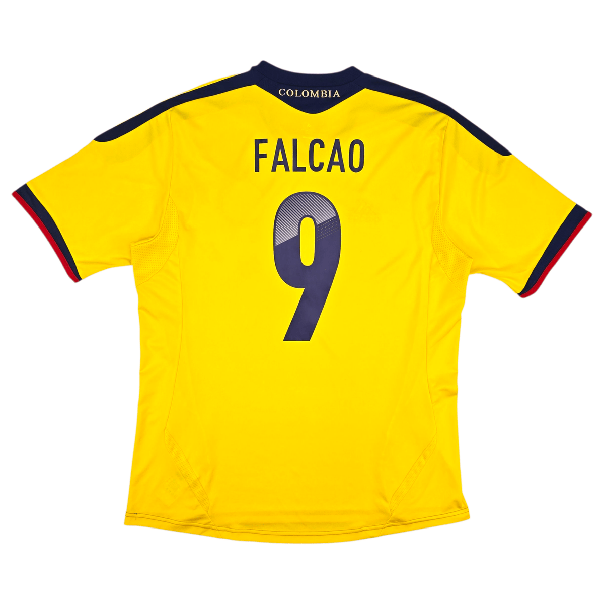 2011/13 Colombia Home Football Shirt (L) Adidas 9 Falcao - Football Finery - FF302862