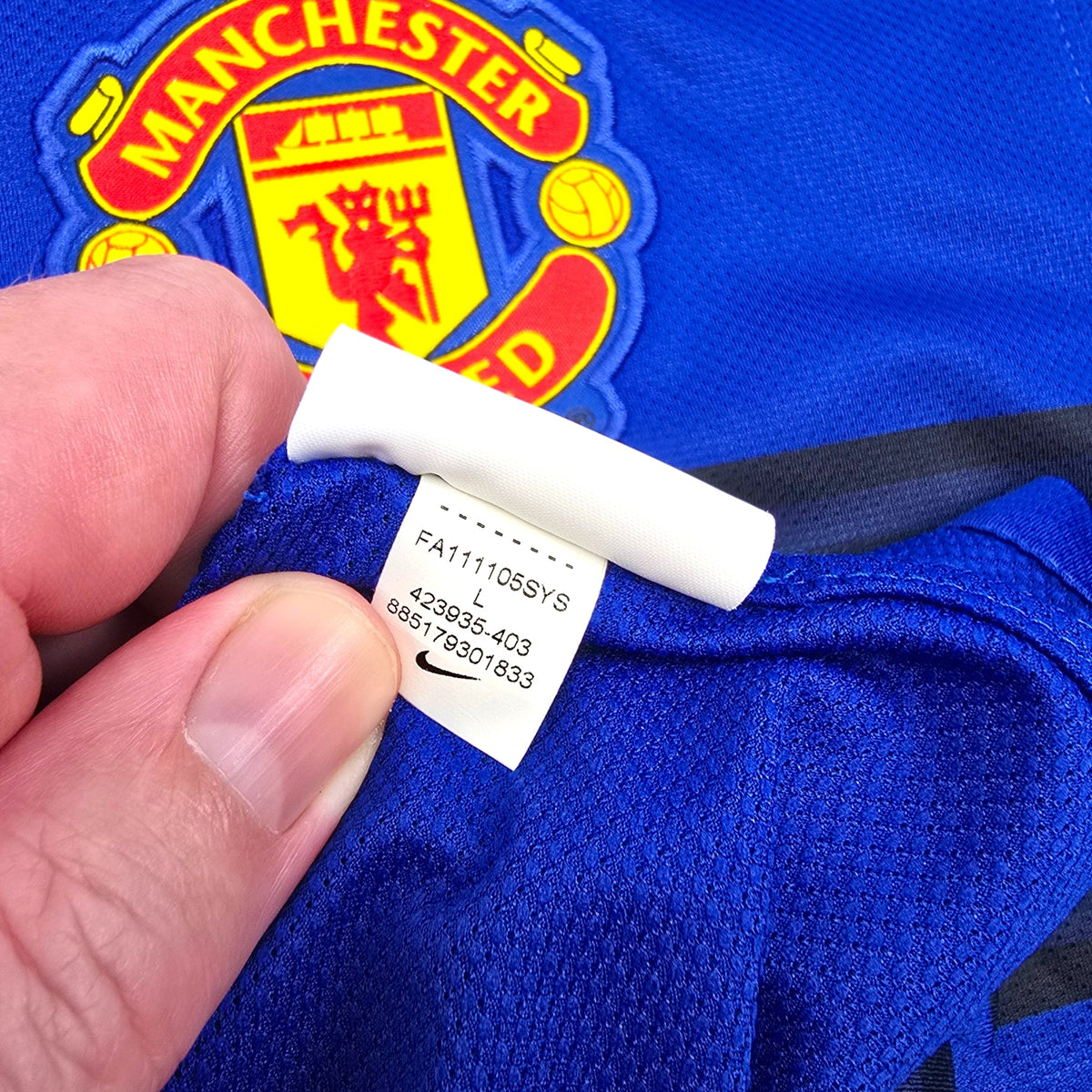 2011/13 Manchester United Away Football Shirt (L) Nike 9 Berbatov - Football Finery - FF305074