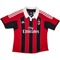 2012/13 AC Milan Home Football Shirt (XL) Adidas 92 El Shaarawy - Football Finery - FF302757