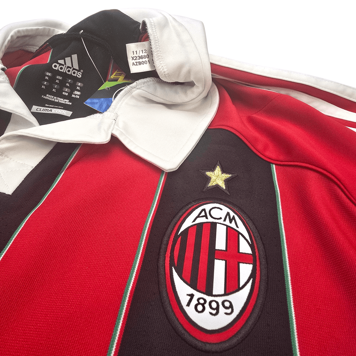 2012/13 AC Milan Home Football Shirt (XL) Adidas 92 El Shaarawy - Football Finery - FF302757