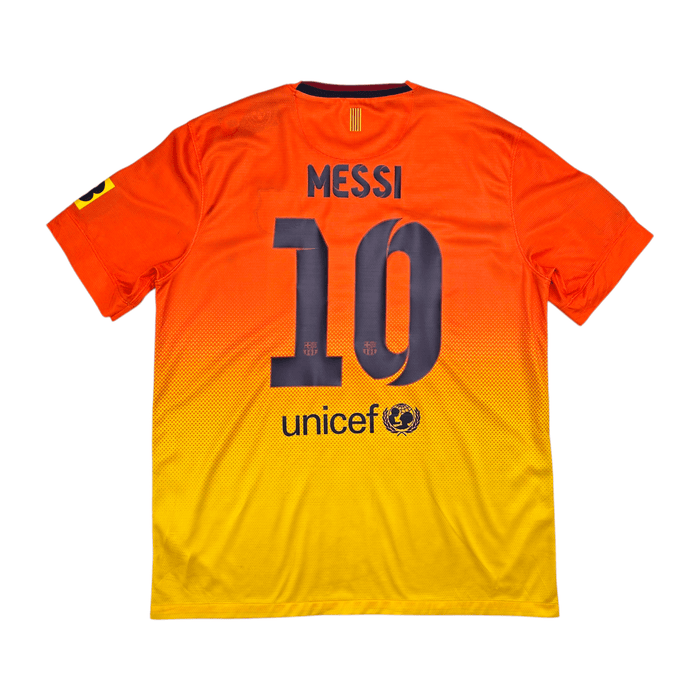2012/13 Barcelona Away Football Shirt (L) Nike 10 Messi - Football Finery - FF302160