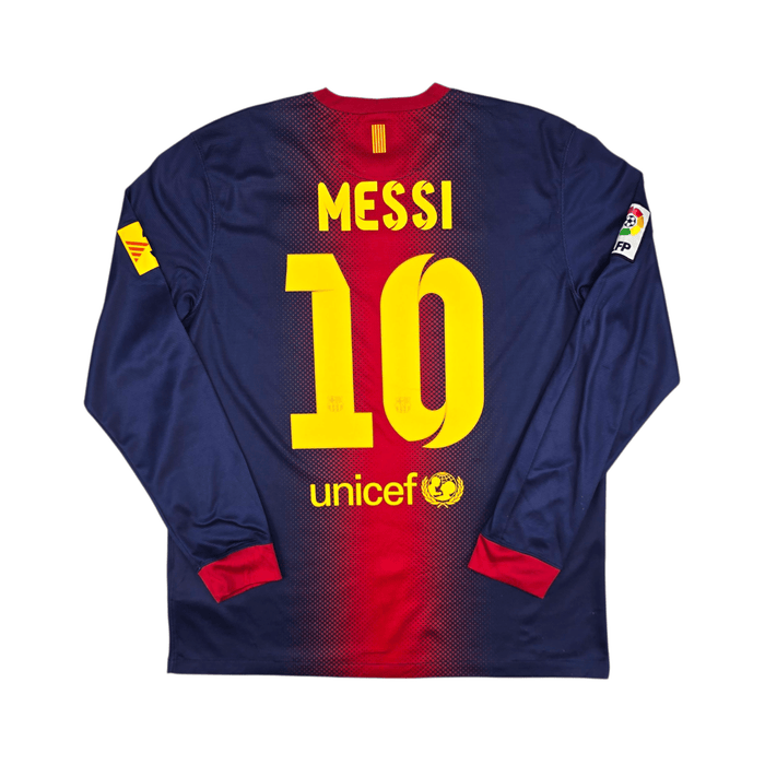 2012/13 Barcelona Home Football Shirt (L) Nike 10 Messi - Football Finery - FF302470
