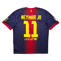 2012/13 Barcelona Home Football Shirt (L) Nike 11 Neymar Jr - Football Finery - FF303323