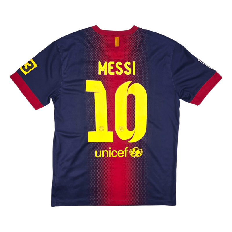 2012/13 Barcelona Home Football Shirt (M) Nike 10 Messi - Football Finery - FF302352