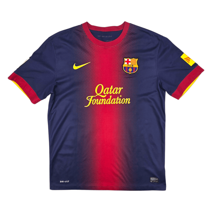 2012/13 Barcelona Home Football Shirt (M) Nike 10 Messi - Football Finery - FF302352