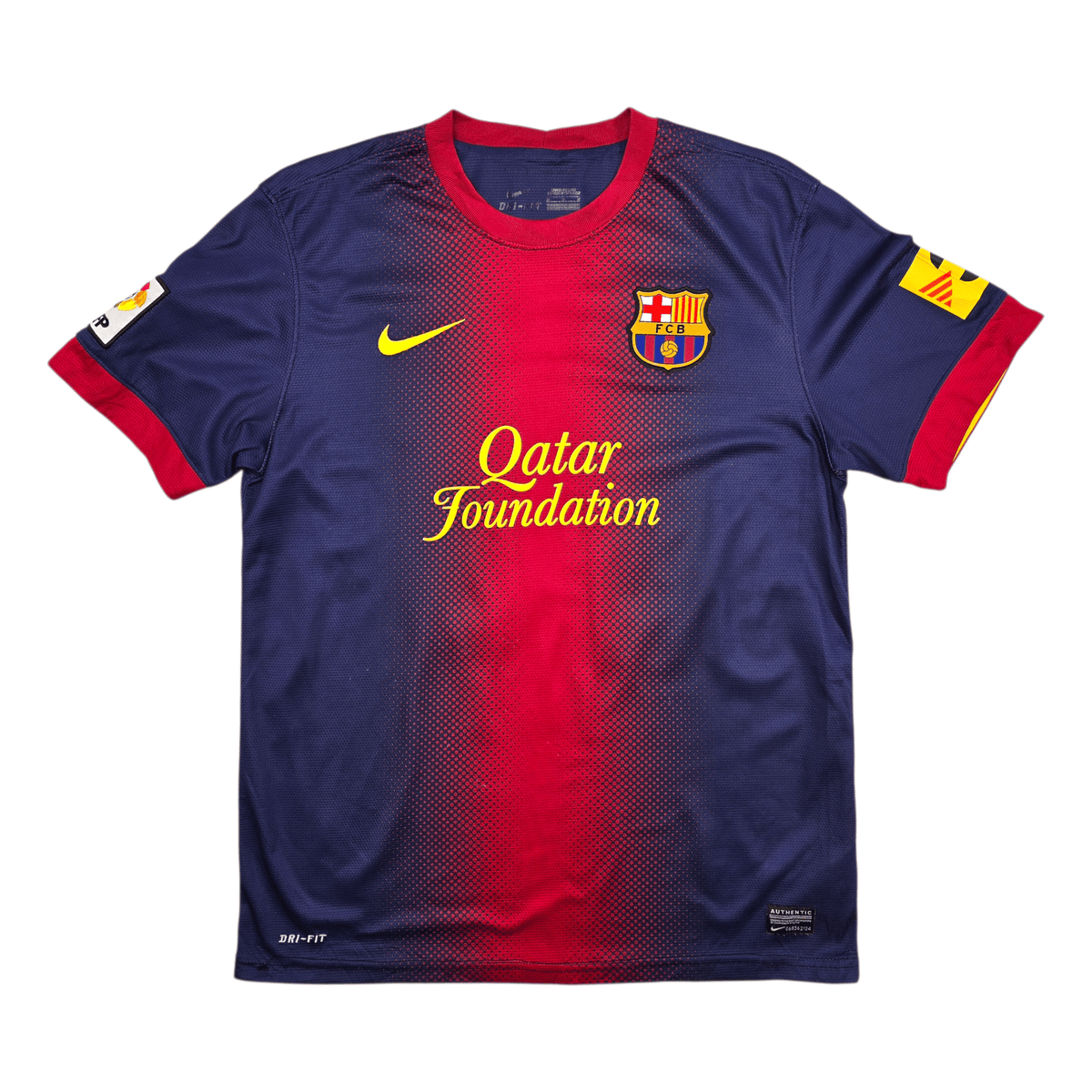 2012/13 Barcelona Home Football Shirt (M) Nike 10 Messi - Football Finery - FF303482